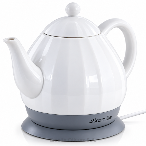 Czajnik Elektryczny Porcelanowy 1.2 L (Biały)