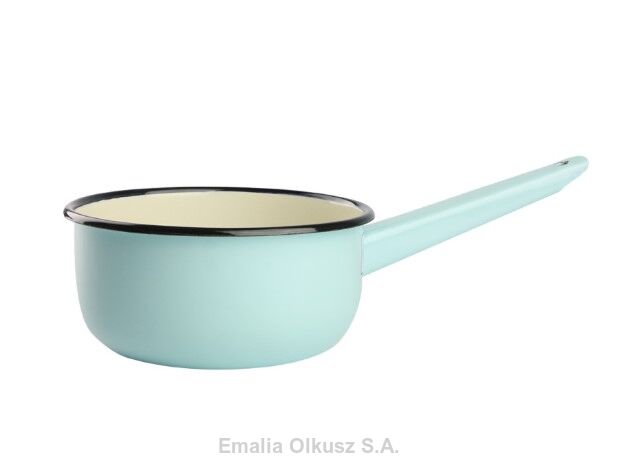 RONDEL EMALIOWANY KREMOWY GŁADKI 16cm-1.5l Z TRZONEM