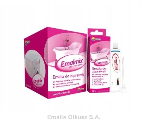 Emalia zaprawkowa biała Emalmix do zaprawek
