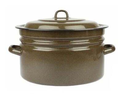 Garnek emaliowany "XL" z pokrywką 40 CM, 25 L.