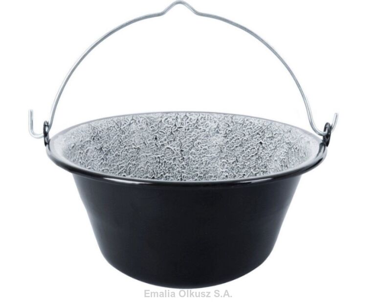 Kociołek emaliowany garnek wiszący 6 l