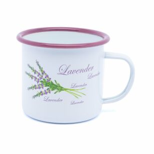 KUBEK EMALIOWANY "LAWENDA" 0.5L