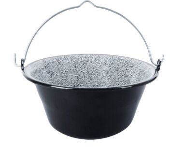 Kociołek emaliowany garnek wiszący węgierski 8 l