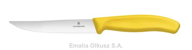 Victorinox Swiss Classic Nóż do pizzy, ząbkowany, ostry czubek, żółty