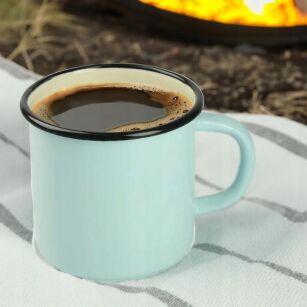 KUBEK EMALIOWANYM TURKUSOWY 500 ML 9 CM