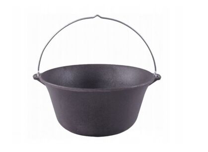 Kociołek emaliowany garnek wiszący węgierski żeliwny 14 l