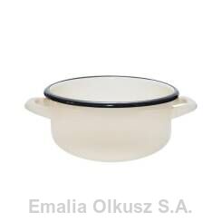 RONDEL EMALIOWANY KREMOWY 16cm-1,5 l