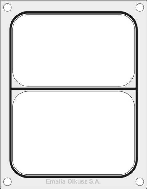 Matryca do zgrzewarki MANUPACK 190  na tackę dwudzielną 227x178 mm