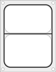 Matryca do zgrzewarki MANUPACK 190  na tackę dwudzielną 227x178 mm