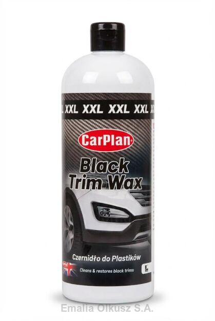 Czernidło do plastików CarPlan 1L 1000ml Black Trim Wax XXL 1L