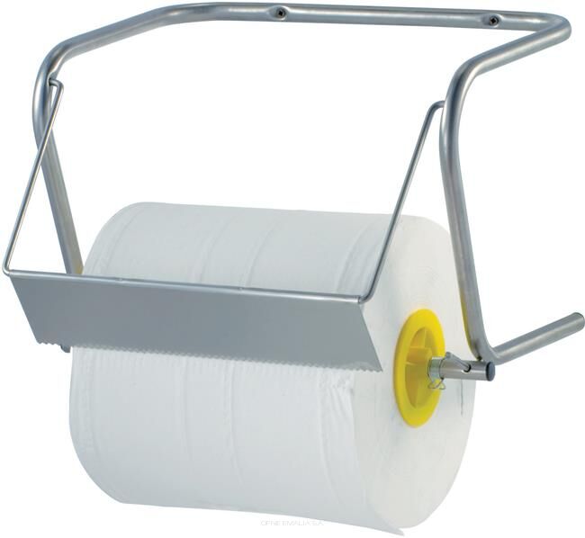 Naścienny, przemysłowy dyspenser na dużą rolkę ręczników papierowych do średnicy max. 350 mm,(h)300 mm, 250x400x(h)280 mm