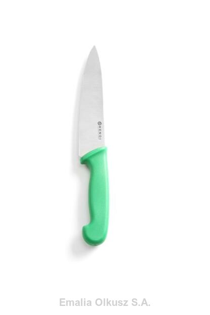 Nóż kucharski HACCP - 180 mm, zielony