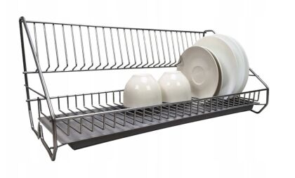 Ociekacz (suszarka do naczyń) 22 cm x 50 x 22 cm - SZARY