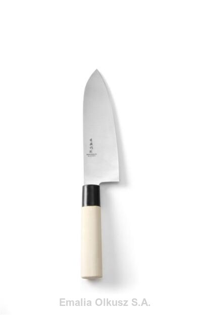 Nóż japoński Santoku, HENDI, jasne drewno, (L)290mm 165