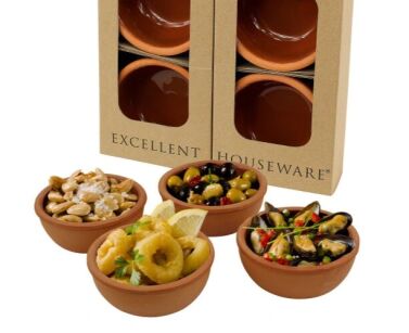 Miska naczynie żaroodporne do zapiekania 4 sztuki, 8 cm miseczka kamionkowa