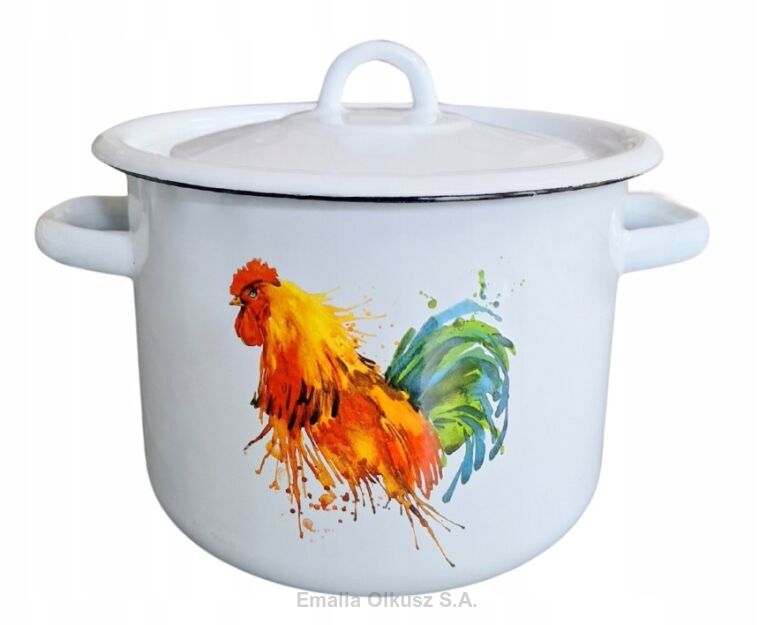 Garnek emaliowany Kogut  4 L - 20 CM
