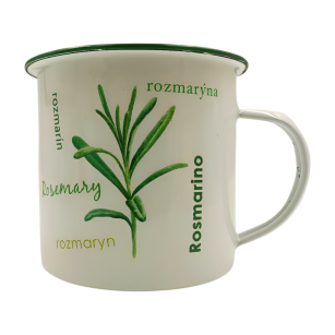 KUBEK EMALIOWANY "ROZMARYN" 0.75L