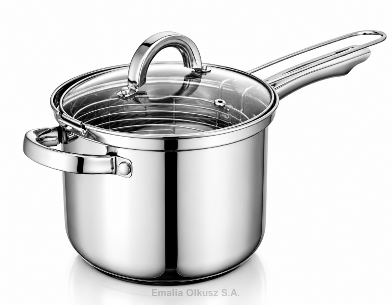 GARNEK DO FRYTEK Z POWŁOKĄ NIEPRZYWIERAJĄCĄ 19 cm Z POKRYWKĄ