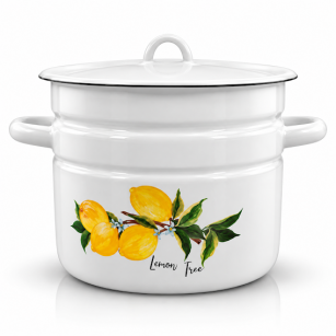 Garnek emaliowany Cytryny 12l/26cm