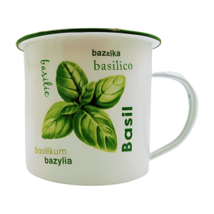 KUBEK EMALIOWANY "BAZYLIA" 0.75L