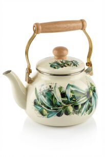 Czajnik Emaliowany Oliwki 2,5 L Retro K209