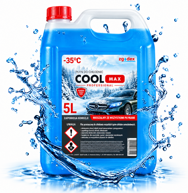 PŁYN DO CHŁODNIC G11 5L COOLMAX NIEBIESKI do -35 stopni