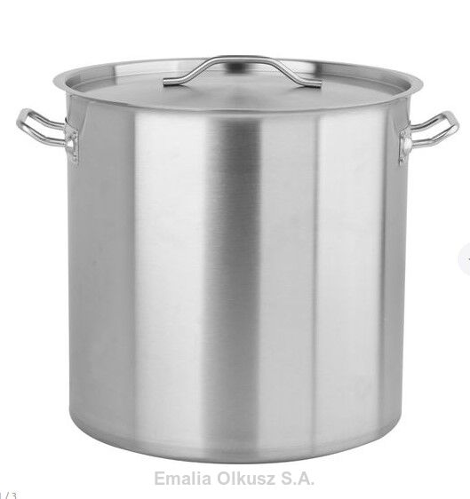 GARNEK 50 LITRÓW GASTRONOMICZNY NIERDZEWNY Z POKRYWKĄ