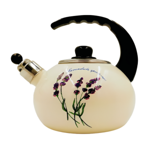 Czajnik tradycyjny stalowy emaliowany Kamille 2,5 l wielokolorowy lawenda