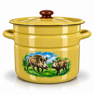 Garnek emaliowany "Dziki" do Bigosu 26cm-12l
