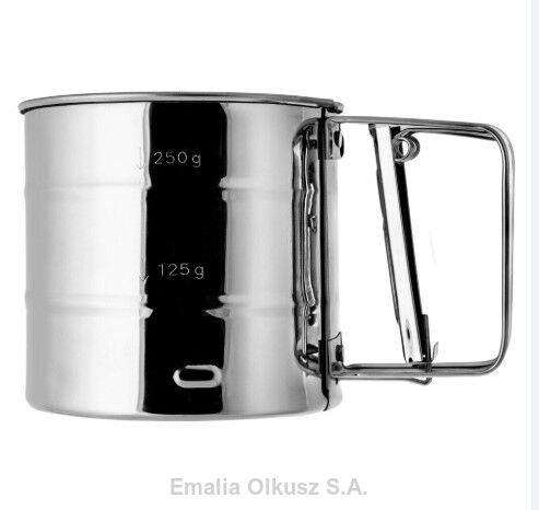 Sitko do mąki, ręczne sitko ze stali nierdzewnej, do przesiewania,  do cukru pudru, do precyzyjnego mielenia,