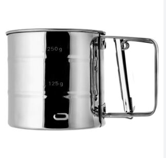 Sitko do mąki, ręczne sitko ze stali nierdzewnej, do przesiewania,  do cukru pudru, do precyzyjnego mielenia,