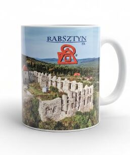 Kubek ceramiczny "Ruiny zamku w Rabsztynie"  330 ml