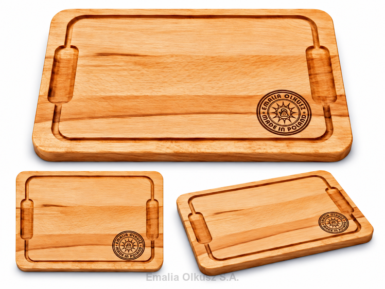 DESKA Gastronomiczna Średnia 29 CM X 19 CM X 2CM frezowana