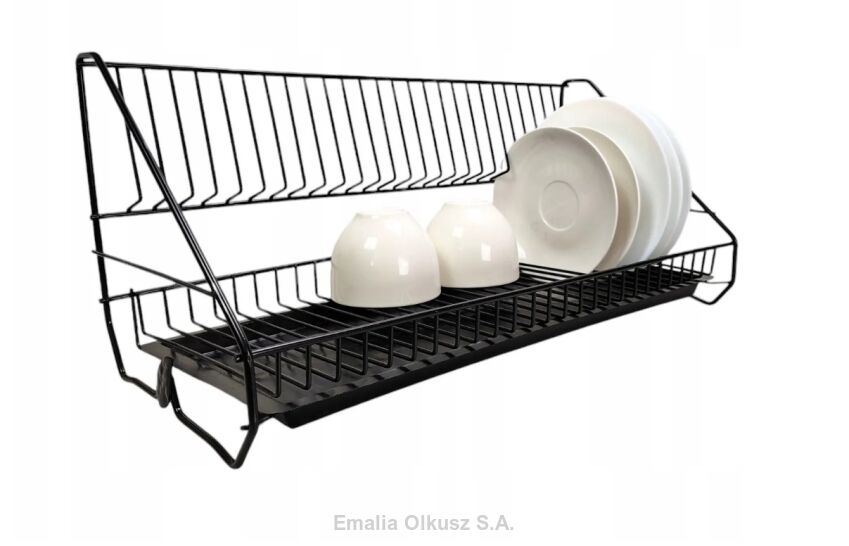 Ociekacz (suszarka) 22 cm x 50 x 22 cm - CZARNY