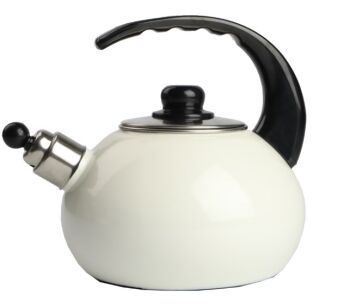 CZAJNIK EMALIOWANY GŁADKI KREM POJ. 2,5 L