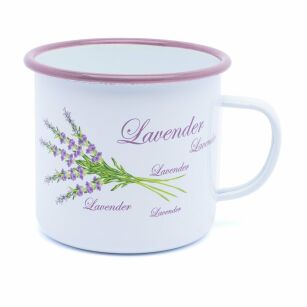 KUBEK EMALIOWANY "LAWENDA"  0.7l