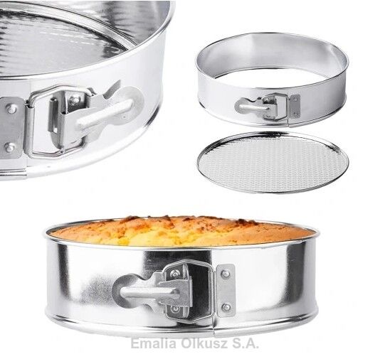 Tortownica z klamrą wyjmowane dno forma średnica 22cm