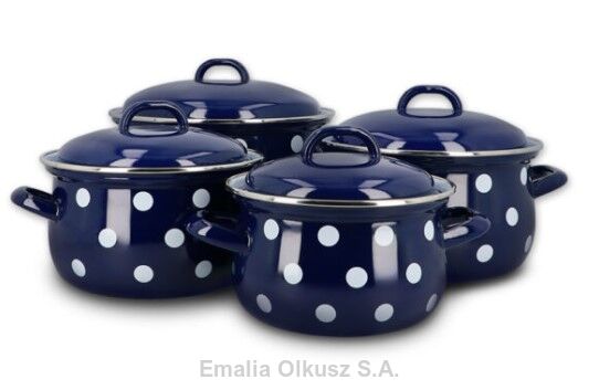 Komplet garnków emaliowanych 
