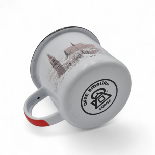 KUBEK EMALIOWANY "840- LECIE BAZYLIKI" - REPLIKA 0.5 L STALOWY