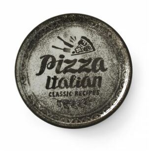 Talerz do pizzy Recipe Collection Black, HENDI, czarny, o330mm