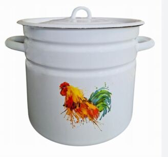 Garnek emaliowany Kogut 12 L - 26 CM - wys. 24cm