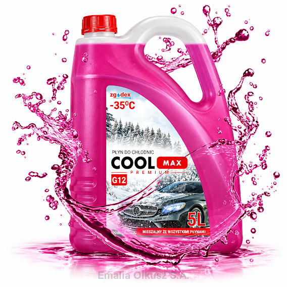PŁYN DO CHŁODNIC G11 5L COOLMAX RÓŻOWY do -35 stopni