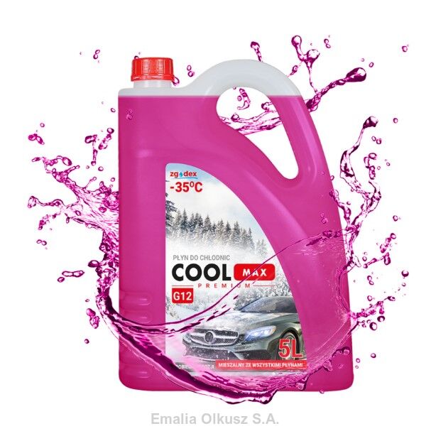 PŁYN DO CHŁODNIC G11 5L COOLMAX RÓŻOWY do -35 stopni