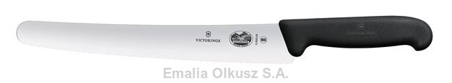 Victorinox Fibrox Nóż cukierniczy, ząbkowany, 26 cm, czarny