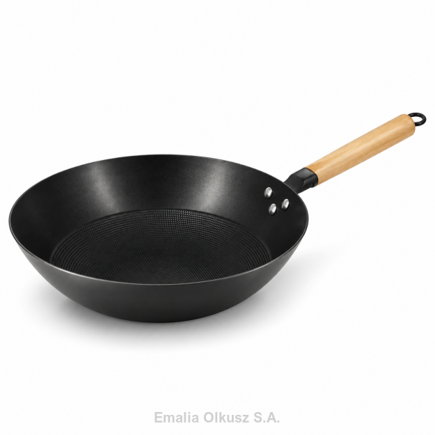 WOK ŻELIWNY PATELNIA DOMOWA 30cm