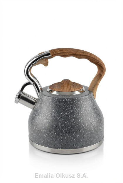 Czajnik tradycyjny nierdzewny lakierowany proszkowo PREMIUM 3 L ciemno szary