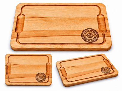 DESKA Gastronomiczna Średnia 26 CM X 15 CM X 2CM frezowana